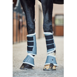 Campanas con piel sintética Horze Ghent Azul ártico Campanas con piel sintética Horze Ghent Azul ártico