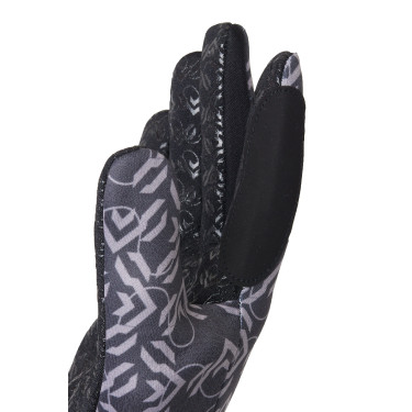 Guantes de equitación Horze Jorja Negro caviar Guantes de equitación Horze Jorja Negro caviar
