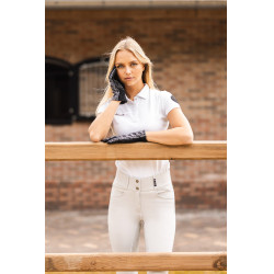 Guantes de equitación Horze Jorja Negro caviar Guantes de equitación Horze Jorja Negro caviar