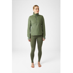 Anorak híbrido Horze Annika, mujer Verde oliva