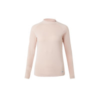 Top de entrenamiento Horze Gabriela para mujer con protección UV Rosa melocotón Beige