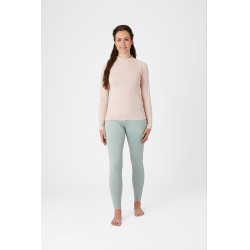 Top de entrenamiento Horze Gabriela para mujer con protección UV Rosa melocotón Beige