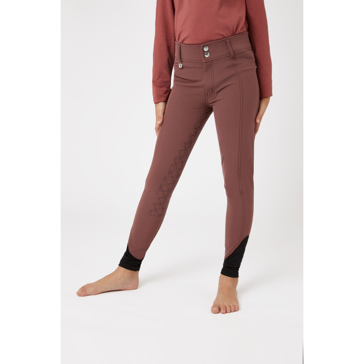 Pantalón de equitación con culera completa de silicona Horze Leighton Adolescente con bolsillo para teléfono Pantalón de equitación con culera completa de silicona Horze Leighton Adolescente con bolsillo para teléfono