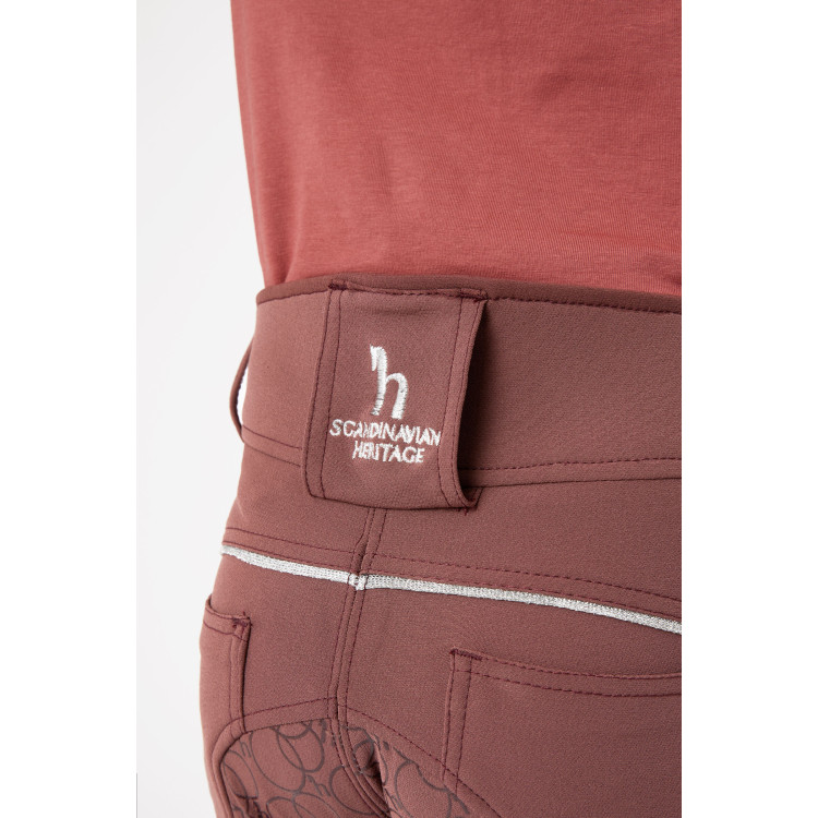 Pantalón de equitación con culera completa de silicona Horze Leighton Adolescente con bolsillo para teléfono Pantalón de equitación con culera completa de silicona Horze Leighton Adolescente con bolsillo para teléfono