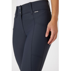 Pantalón de equitación Horze Indira de talle alto con culera completa para mujer Azul tinta Pantalón de equitación Horze Indira de talle alto con culera completa para mujer Azul tinta
