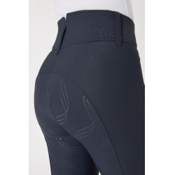 Pantalón de equitación Horze Indira de talle alto con culera completa para mujer Azul tinta Pantalón de equitación Horze Indira de talle alto con culera completa para mujer Azul tinta