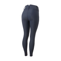 Pantalón de equitación con rodilleras Grip de talle alto Horze Indira para mujer Azul tinta