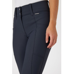 Pantalón de equitación con rodilleras Grip de talle alto Horze Indira para mujer Azul tinta Pantalón de equitación con rodilleras Grip de talle alto Horze Indira para mujer Azul tinta