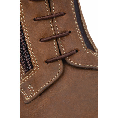 Botas Jodhpur Horze Blake de cuero para niño Marrón oscuro Marrón Botas Jodhpur Horze Blake de cuero para niño Marrón oscuro Marrón