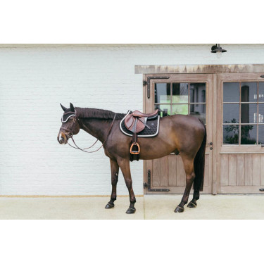 Tapis de selle Plaited Cord Jumping Kentucky Negro Tapis de selle Plaited Cord Jumping Kentucky Negro
