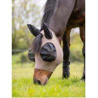 Máscara anti-moscas LeMieux Bug Relief Full Nuez Marrón