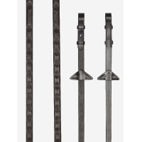 Riendas Magna Grip Rubber LeMieux Marrón / plateado