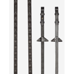 Riendas Magna Grip Rubber LeMieux Marrón / latón Marr&amp;amp;amp;oacute;n