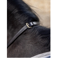Riendas Magna Grip Rubber LeMieux Marrón / latón Marr&amp;amp;amp;oacute;n