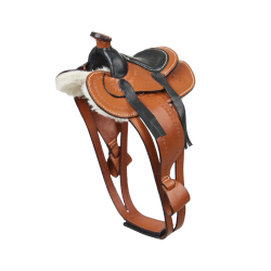 Silla Western color tostado para juguete Mini Pony LeMieux