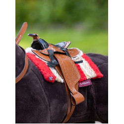 Silla Western color tostado para juguete Mini Pony LeMieux Silla Western color tostado para juguete Mini Pony LeMieux