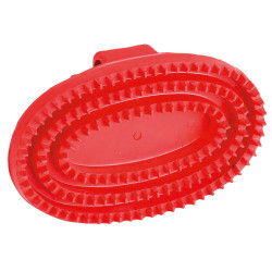 Rascadera ovalada Kerbl Roja Rojo