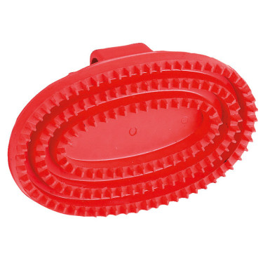 Rascadera ovalada Kerbl Roja Rojo