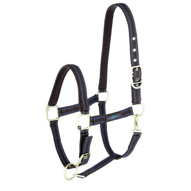 Cabezada para caballo Royal Covalliero Marrón / azul claro Marr&amp;amp;amp;oacute;n