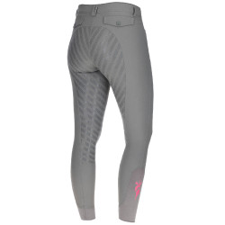 Pantalón Janne x PinkRibbon asiento completo grip mujer Covalliero Grafito Gris