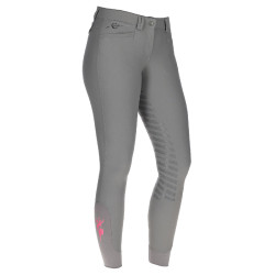 Pantalón Janne x PinkRibbon asiento completo grip mujer Covalliero Grafito Gris