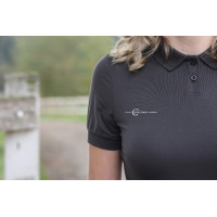 Polo de mujer de manga corta Covalliero Grafito Gris