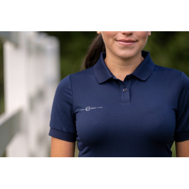 Polo de mujer de manga corta Covalliero Marino Azul marino