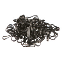 Gomas para trenzar en silícona Kerbl Negro