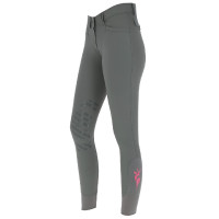 Pantalón Janne x PinkRibbon grip rodilla mujer Covalliero Grafito Gris