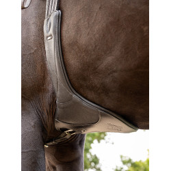 Cincha bavette LeMieux larga Contorneada Castaño Marrón