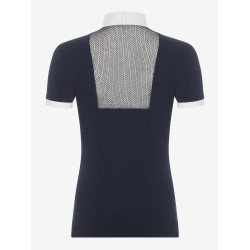 Polo de concurso LeMieux Camille de manga corta Marina modelo antiguo Azul marino