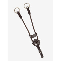 Martingale LeMieux élastique avec protection de poitrail Marrón / plata