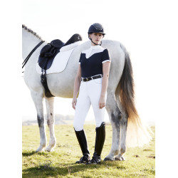 Polo de concurso Emily LeMieux de manga corta Marina modelo antiguo Azul marino Polo de concurso Emily LeMieux de manga corta Marina modelo antiguo Azul marino