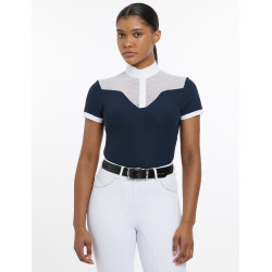 Polo de concurso Emily LeMieux de manga corta Marina modelo antiguo Azul marino Polo de concurso Emily LeMieux de manga corta Marina modelo antiguo Azul marino