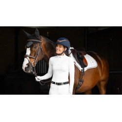 Almohadilla de montar LeMieux Loire Close Contact Square CSO Blanco modelo antiguo