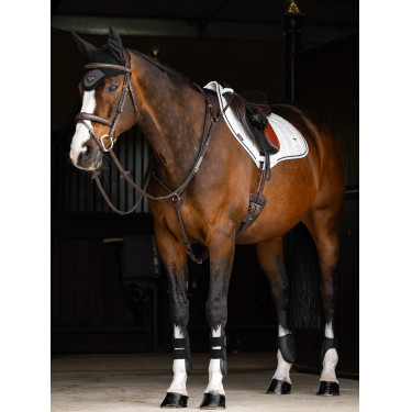 Almohadilla de montar LeMieux Loire Close Contact Square CSO Blanco modelo antiguo