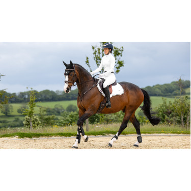 Almohadilla de montar LeMieux Loire Close Contact Square CSO Blanco modelo antiguo