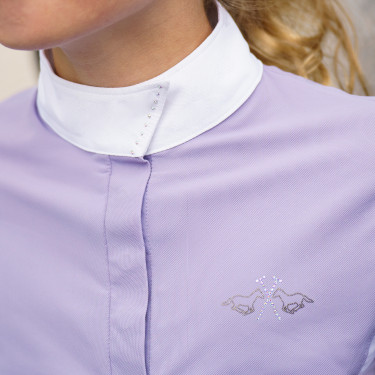Camisa de concurso HV Polo Laura para niños Púrpura Violeta