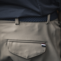 Pantalón de equitación sin costuras con culera completa para hombre KLkoa Kingsland Pavé beige