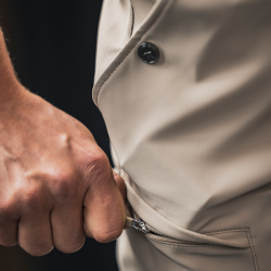 Pantalón de equitación sin costuras con culera completa para hombre KLkoa Kingsland Pavé beige