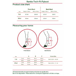 Polainas antimoscas Horseware Rambo Tech-Fit Polainas antimoscas Horseware Rambo Tech-Fit