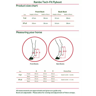 Polainas antimoscas Horseware Rambo Tech-Fit Polainas antimoscas Horseware Rambo Tech-Fit