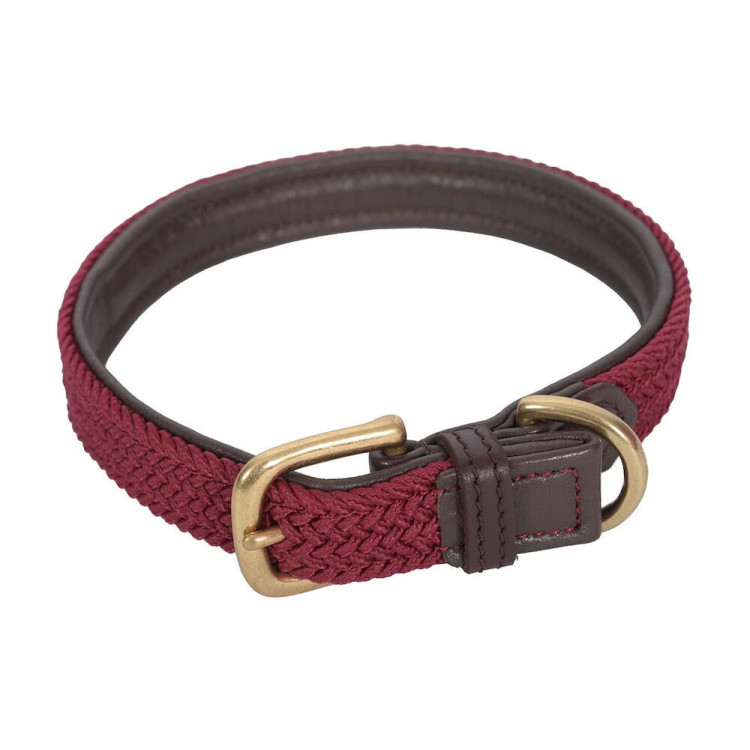 Collar para perro Weatherbeeta de cuero trenzado