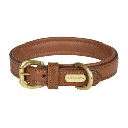 Collar de cuero para perro Weatherbeeta Canela Gris