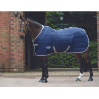 Manta de cuadra 110g Weatherbeeta ComFiTec 210D Channel Azul marino / plata / rojo