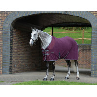 Manta polar secante Weatherbeeta Burdeos / gris / blanco Manta polar secante Weatherbeeta Burdeos / gris / blanco