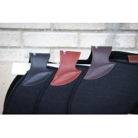 Amortiguador Jump'In fieltro negro y cuero Havana Marrón