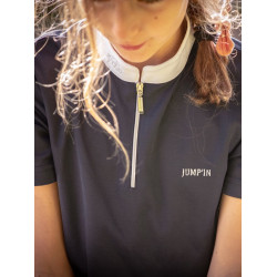 Polo de competición Jump'In de manga corta Charlie Marino Azul marino