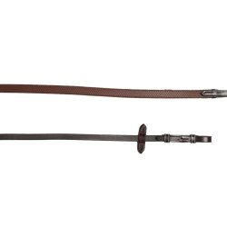 Riendas de goma Jump'In 1/2 Havana Marrón