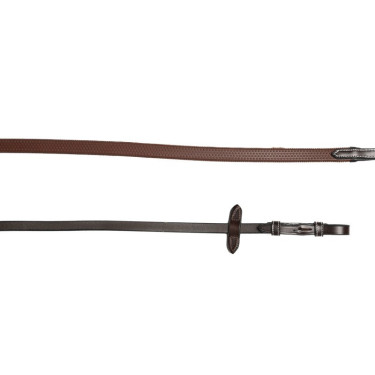 Riendas de goma Jump'In 1/2 Havana Marrón